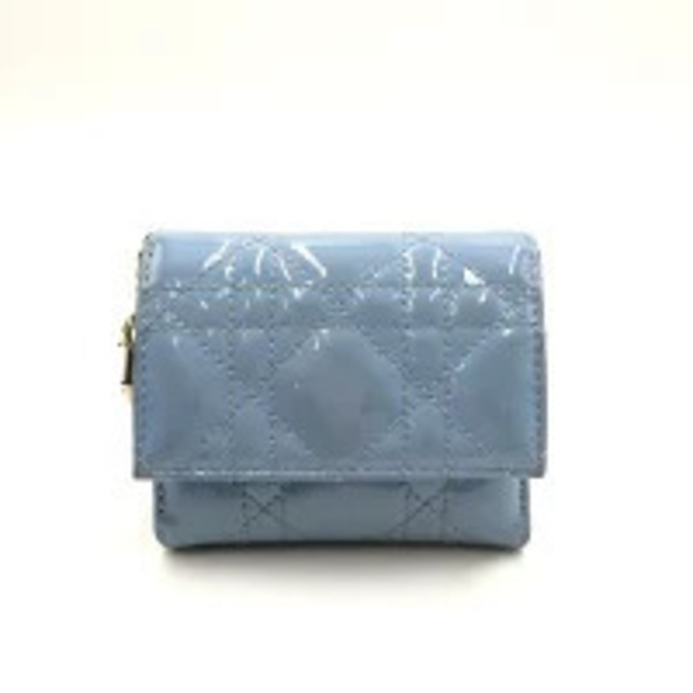 Christian Dior Lady Cannage Lotus Wallet